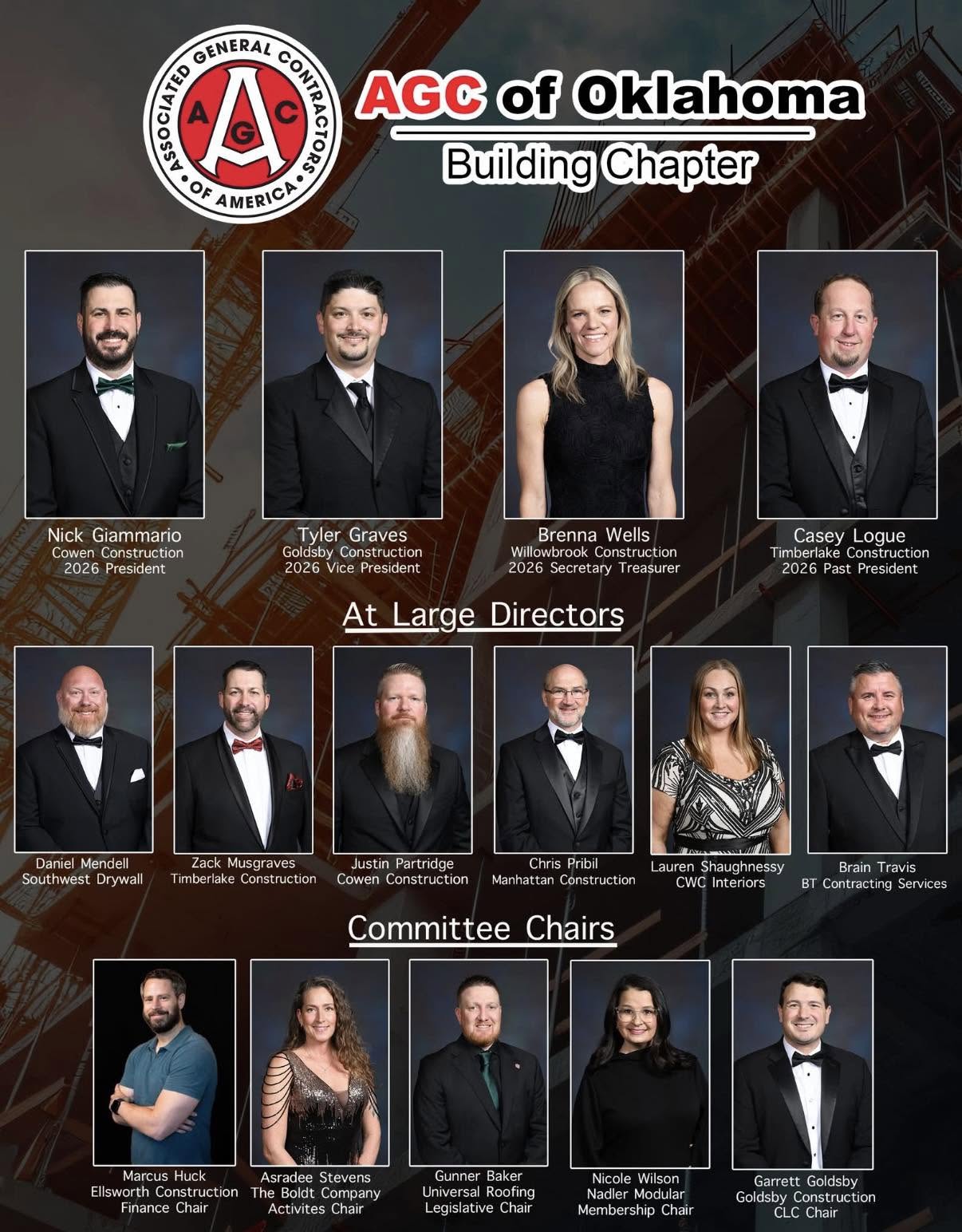 AGC of Oklahoma Building Chapter Board of Directors